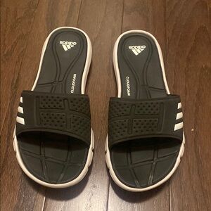 Adidas Black Cloudfoam Slides